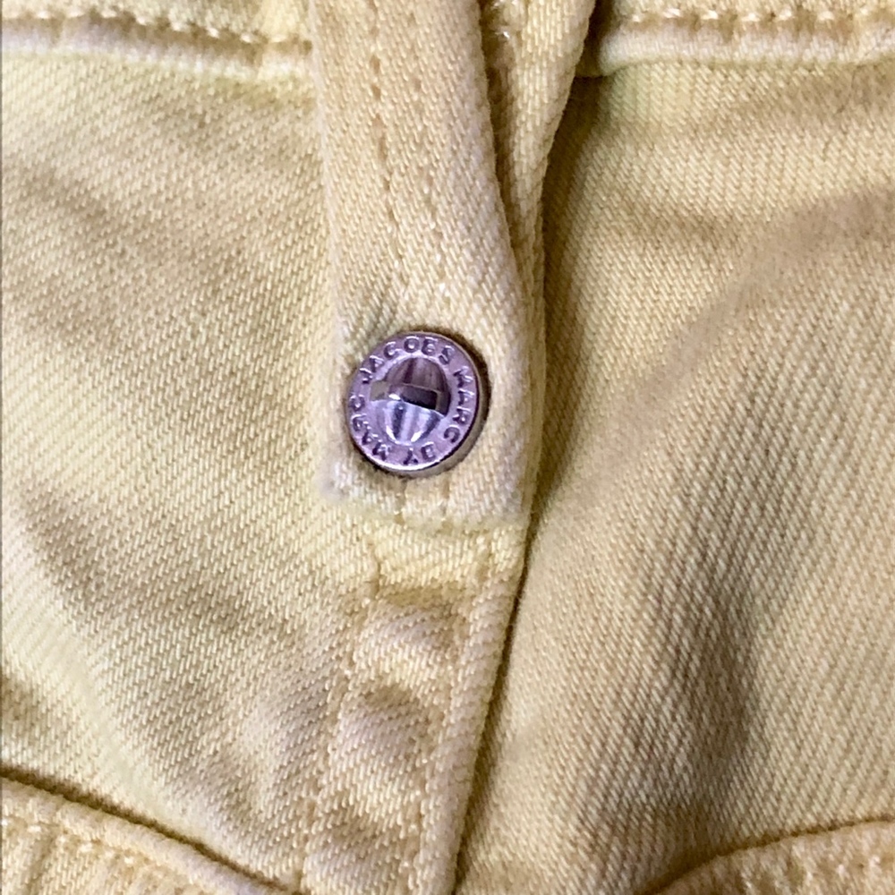 Marc By Marc Jacobs Yellow Jean Shorts - Picture 4 of 5